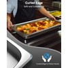 ZeroPone 4 Pack Full Size Hotel Pans with Lids, 2.5"