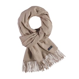 FRAAS Cashmink Scarf 56 x 200 cm - Softer than Cashmere - Made in Germany - Stole Plain for Women - XXL Scarf, Rabbit.