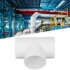 3 Way Duct Connector Corrosion Resistant PVC T Shape Round