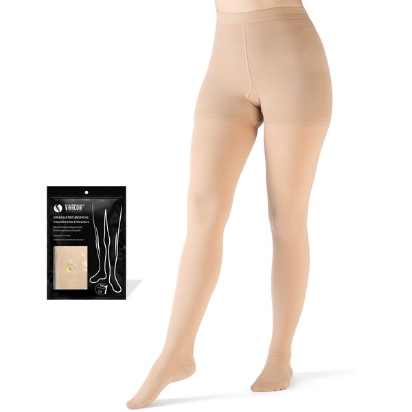 VARCOH Compression Leggings Women's Lipedema, Compression Stockings Class 2 Men,