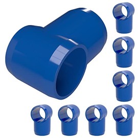 FORMUFIT F034STE-BL-8 Slip Tee PVC Fitting, Furniture Grade, 3/4" Size, Blue (Pack of 8)