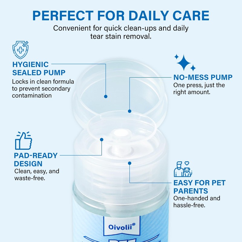 Oivolii Tear Stain Remover for Dogs & Cats – Natural