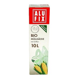 VEPATIM 45 Organic Rubbish Bags 10 L with Carry Handle Compostable