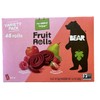 Bear Real Fruit Snack Rolls, Strawberry & Raspberry Variety Pack,