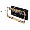 2Pcs Anime License Plate Frame Cute Soot Sprites Car Accessories