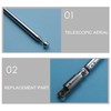 Replacement 49cm 19.3inch 6 Sections Telescopic Antenna Aerial for Radio