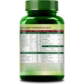 Generic Whole Food Multivitamin for Women with Vitamin B1, B2, B3, B5, B6, B7, B9, B12, C, D, E, Calcium, Magnesium, Zinc | - 30 Veg Capsules (Pack of 1)