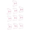 100 Pcs Shaped Paper Clips Pink Butterflies Shape Metal Cute