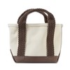 Elbeen Web Handle Tote Bag, Fossil Brown