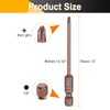 sourcing map #1 Phillips Screwdriver Bit PH1 1/4" Hex Shank