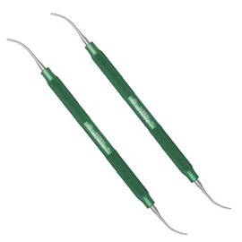 OSUNG P.K. Thomas Waxing Instrument, Green Handle, LCPKT2, 2 pcs
