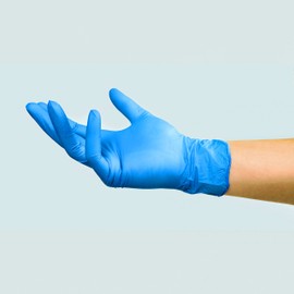 Meditrade® Nitrile BestGen® Nitrile Gloves in Blue, Disposable Gloves for Medical or Food, Examination Gloves, Latex-Free, DIN EN 455, Pack of 100, Size M