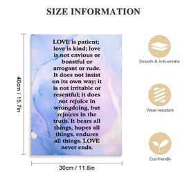 Inspirational Quotes Canvas Wall Art, Love Is Love Is Patient Love Is Kind; Love Is Not Envious Or Boastful, Farmhouse Modern Artwork for Home Bedroom, Office Wall Decor, 12x16 Inch