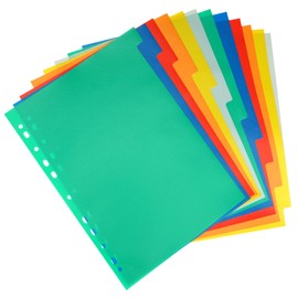 A4 Dividers, 12-Piece Folder Index, A4 Dividers, Pastel Folders, with 11 Holes, with Month Jan-Dec Index, Folder Dividers, Index for File Folders, Organiser