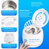 Ultrasonic denture cleaner for dentures, mouth guards, braces, toothbrush heads,