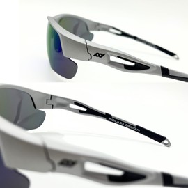 POLARS DESIGN Outdoor Sports Polarized Photochromic Sunglasses for Men & Women TR90 Frame UV Protection for fishing running, Pds-7903sb-rl-c16 Tac Light Blue Lens, Medium