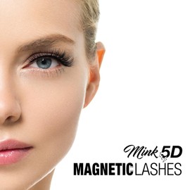 BlackPink Mink 5D Magnetic Lashes Liner-Lash 2 Step Simple Lover Fluffy Lash Fluffy Reusable Light Weight False Lashes Fake Eye Lash (BPM103)