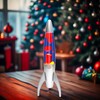 GANBIPU Original Magma Lamp with Blue Liquid and Red Wax,