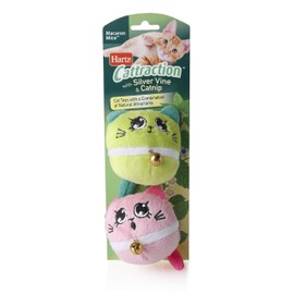Cattraction with Silver Vine & Catnip Macaron Mice - 2 Pack