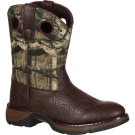 Durango Kids Lil' Rebel Western Boot, Brown and Mossy Oak BRK UP INF, 8 US Unisex Toddler