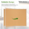 AMUSIGHT Double-Sided Large Foldable Cork Board, 60" x 36"