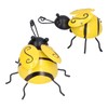 4Pcs/Set Wrought Iron Bee Decoration Wall Hanging 3 Dimensional Bee