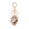 ARFUKA Keyring Rhinestone Skull Keychain Skeleton Pendant Keyring Metal Key