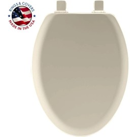 MAYFAIR 141EC 346 Cameron Toilet Seat will Never Loosen and Easily Remove,...