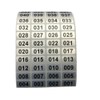 EXTRONTONDA Consecutive Number Inventory Stickers Waterproof 0.39 x 0.78 Inch