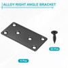 sourcing map 5 Set Mending Plate Metal Flat Bracket Straight