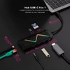 USB C Hub with Multiple Ports: 3 USB-A, USB-C Fast