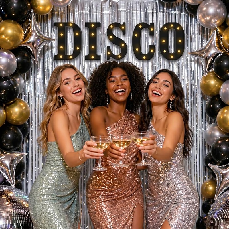 DISCO Sign - 8.6 in Marquee Light Up Letters for