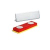 Durable 891700 Magnet set and metal plates, 10-Piece, Red/Yellow
