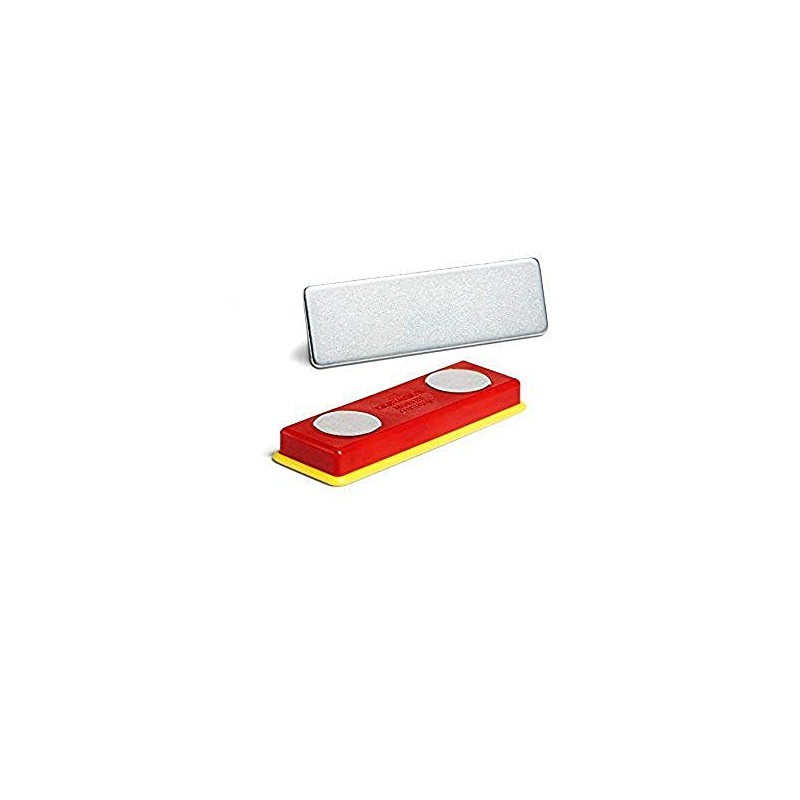 Durable 891700 Magnet set and metal plates, 10-Piece, Red/Yellow