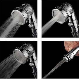 Roscid Sink Faucet Sprayer Attachment Set, Kitchen Bathroom Pet Bathing Shower Head with 9.8ft Hose and G1/2 / M22 / M24 / M26 / M28 Faucet Adapters, Hair Washing, Dog Shower