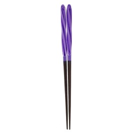 Aoba Chopsticks Natural Wood, Candy Ball Thread, Purple, 9.1 inches (23 cm)