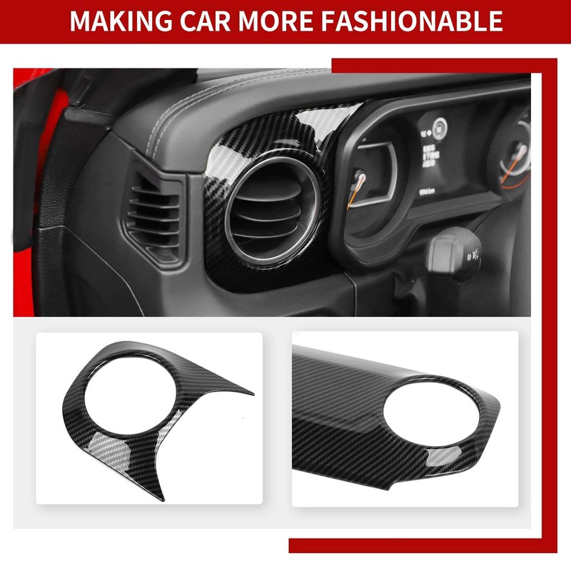 Center Console Dashboard Decorative Panel Trim Cover Kit Compatible with