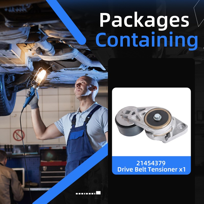A/C Drive Belt Tensioner Kit, Compatible with Volvo D13, 23669027