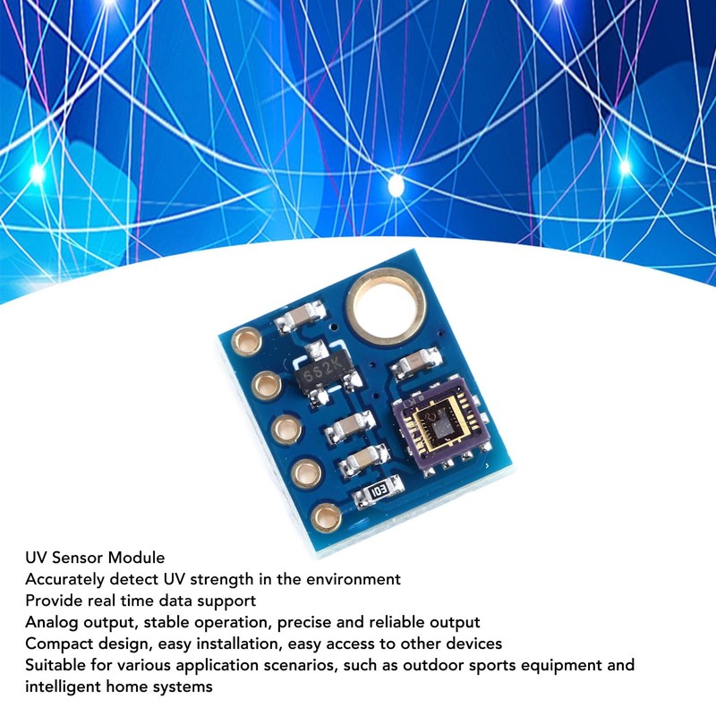 Accurate UV Detection ML8511 UV Sensor Module, Analog Output Stability,