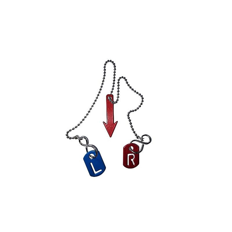 Radiography Blue/RED Tablet and FB Markers with Chain for Radiographers