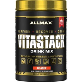 Allmax Vitastack Powder 250 Gr 30 Serv Vitaminas Y Minerales Sabor Naranja
