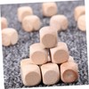 Operitacx Wooden Dice DIY Kit 30 Blank Dice for Painting