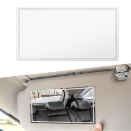 Auto Sonnenblende Spiegel Auto Kosmetikspiegel aus Edelstahl elbstklebender Schminkspiegel Fahrzeug Kosmetik Make-up Spiegel Innenspiegel Autos Sitzrückenspiegel for Autos Wohnwagen Frauen(15 * 8cm)