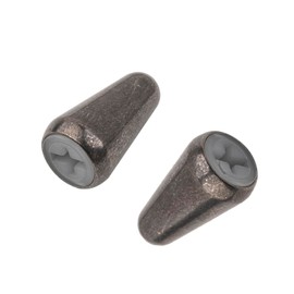 6.95DIAO79NI Basic Metric 3.7mm Mental Guitar 5 Way Switch Tips Pickup Selector Switch Knobs Caps for Import Strat/Stratocaster Style Electric Guitar, Gun (Set of 2)