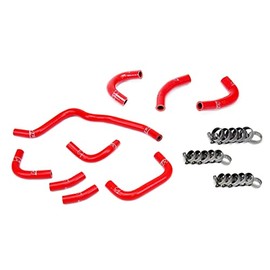 HPS Performance Red Silicone Oil Cooler and Throttle Body Hose Kit for 2000-2003 Honda S2000 2.0L F20C AP1, 57-2079-RED