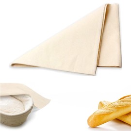 Cotton Bread Towels for Baking Sourdough - 17.7 x 29.5 inch Unbleached Bread Basket Flour Sack Towels for Proofing Cover Pastry Proofing Cloth for Baguettes, Loaves, Ciabatta
