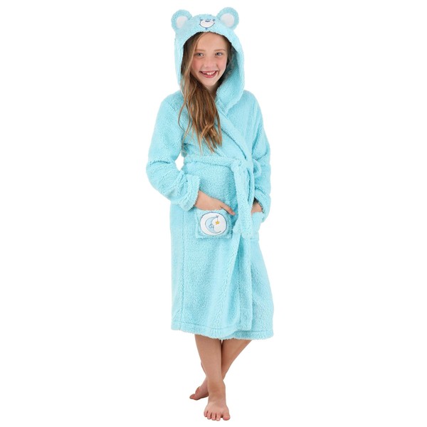 Fun Costumes Care Bears Bedtime Bear Hooded Kid's Robe S/M