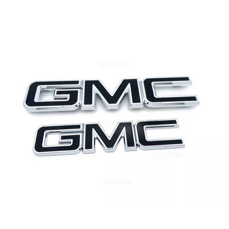 GM Grille Tailgate Emblem Black Chrome for 2015-19 GMC Sierra