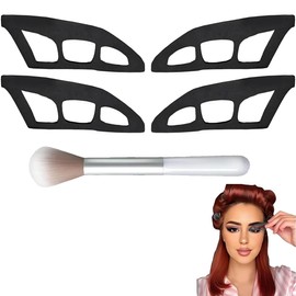 NHQZ Lidschatten Schablone, 5 Artikel Eyeshadow Applicator Tool, Wiederverwendbar Eyeshadow Schablone f Ührer, Augen Makeup Schablone, Makeup Tool for Makeup Lovers And Beginners