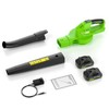 VERVEWAVE Leaf Blower Cordless, 20V Electric Leaf Blower with 2